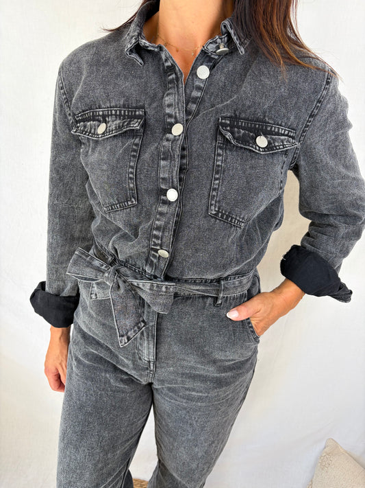 Combinaison femme en denim Orphée