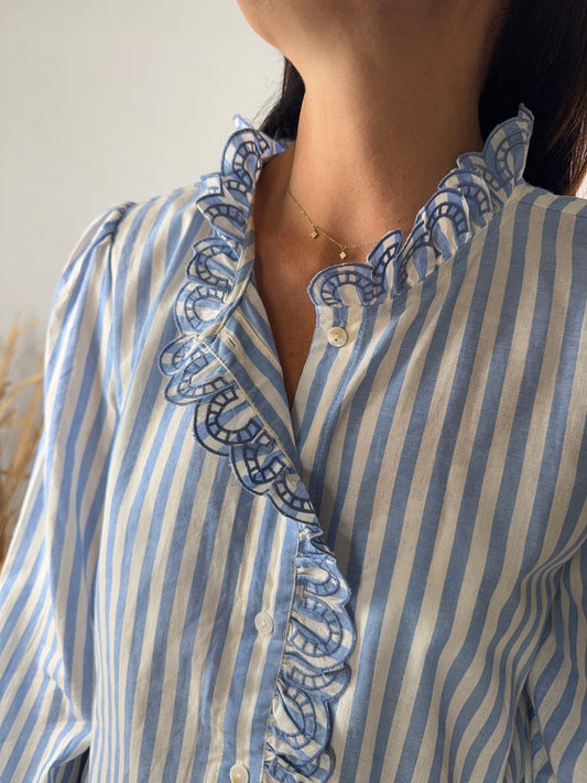 Chemise Albane Bleue