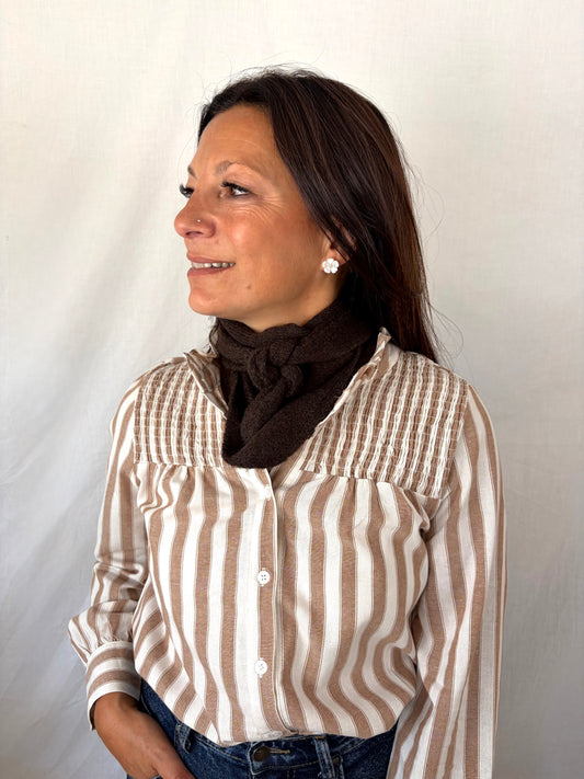 Foulard April marron