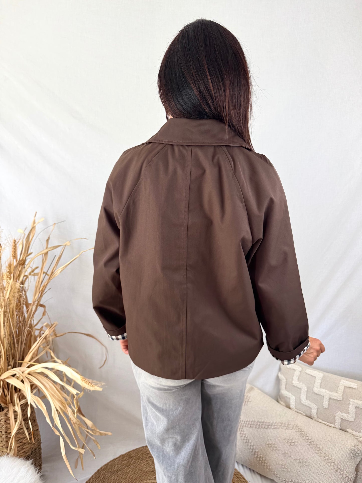 Veste trench Lou chocolat