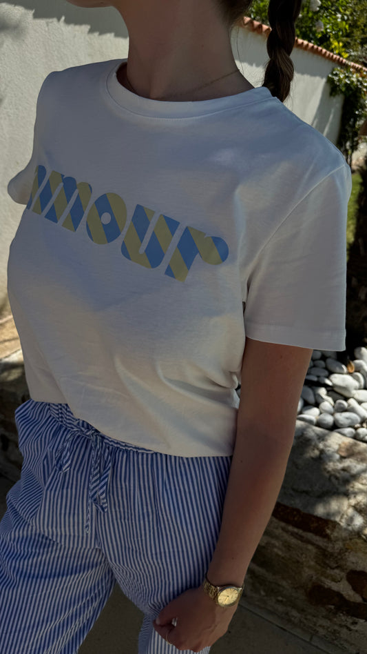 Tee-shirts amour bleu