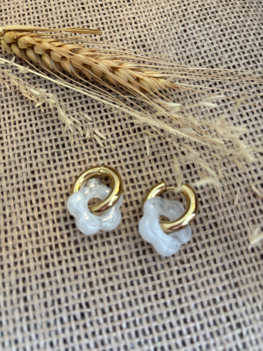 Les boucles Marguerites cristal