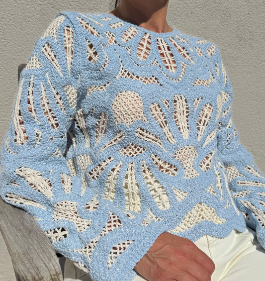 Le top crochet Blue