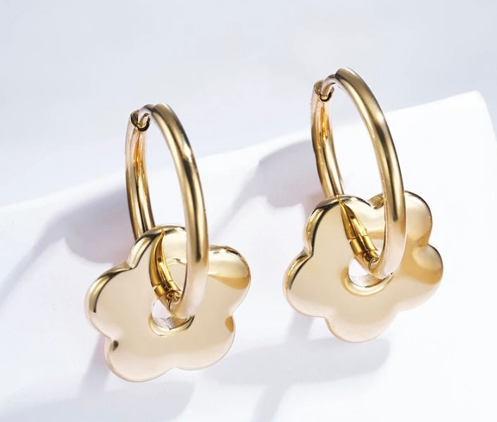 Les boucles marguerite doré