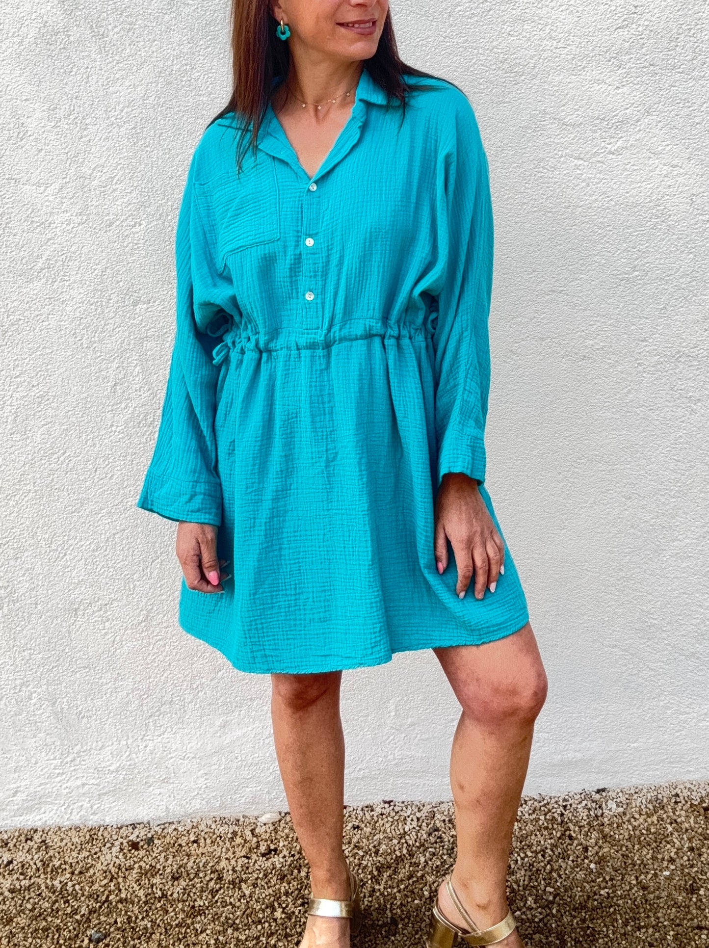 La robe Gazou bleu azur