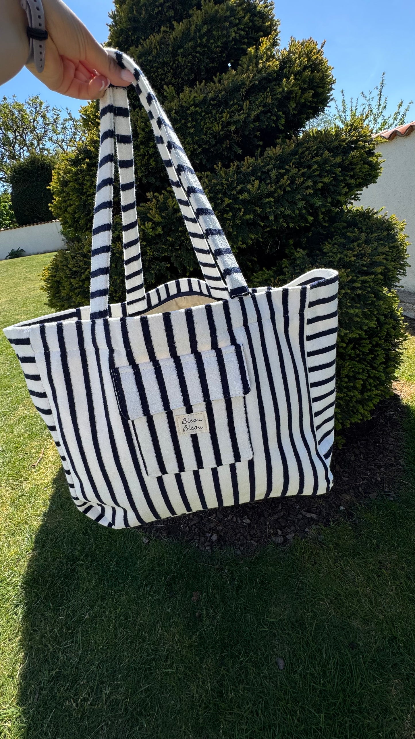 Sac Cabas Bisou Bisou Ciel