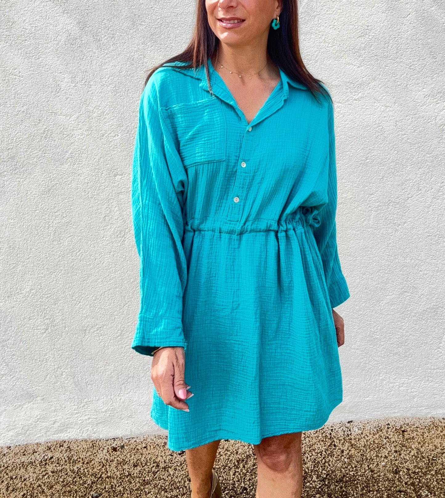 La robe Gazou bleu azur