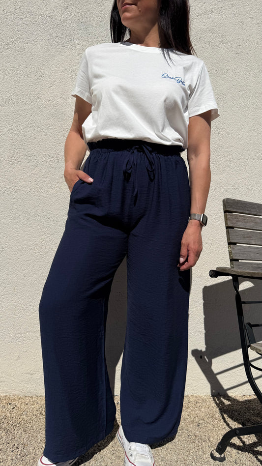 Pantalon Fluide Marine