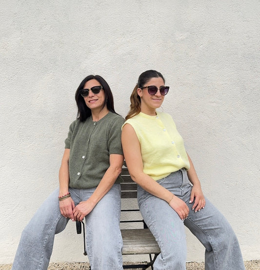 Gilet sans manches Yellow – Maille douce italienne