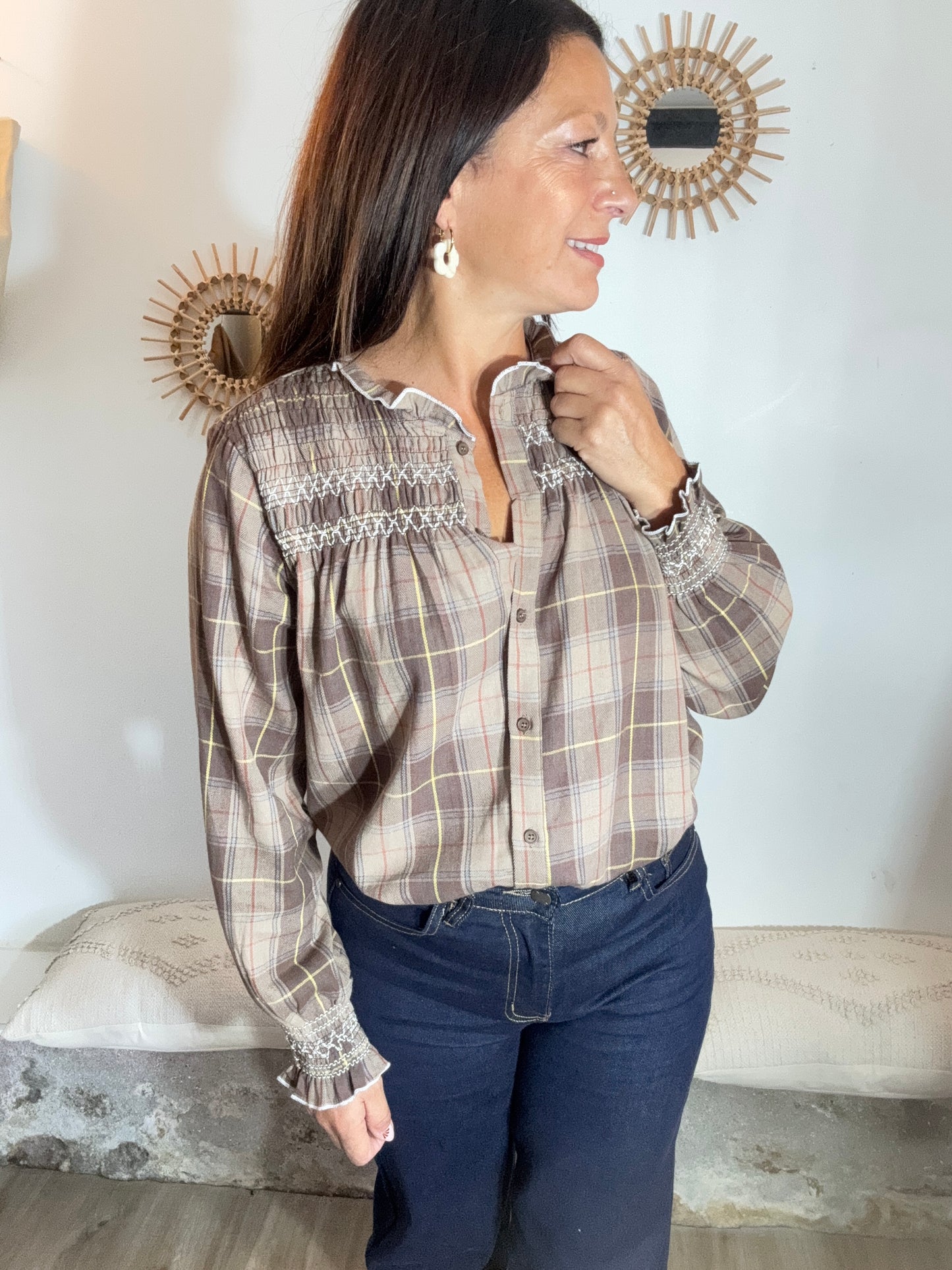 La chemise smockée
