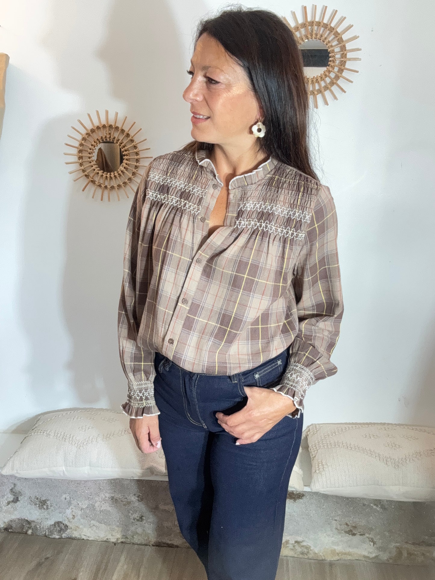 La chemise smockée