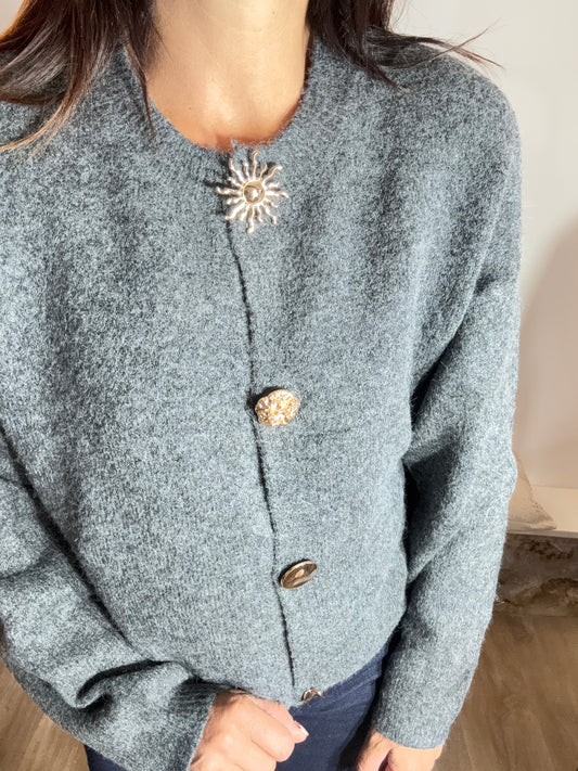 Le gilet Jeanne anthracite