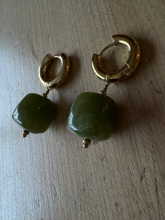 Les boucles Léa kaki