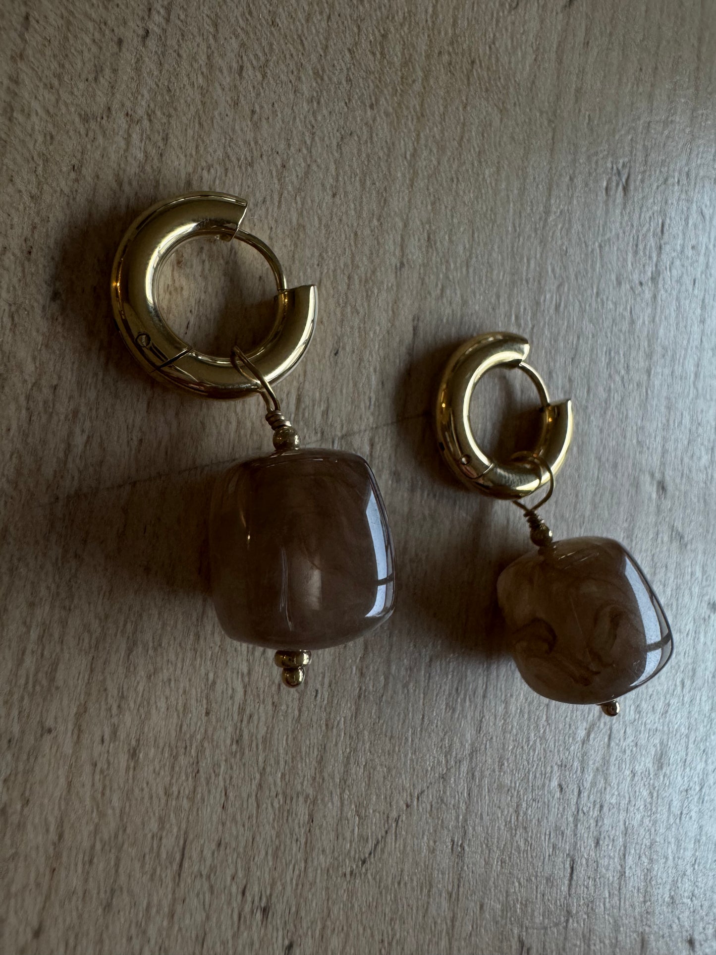 Les boucles Léa chocolat