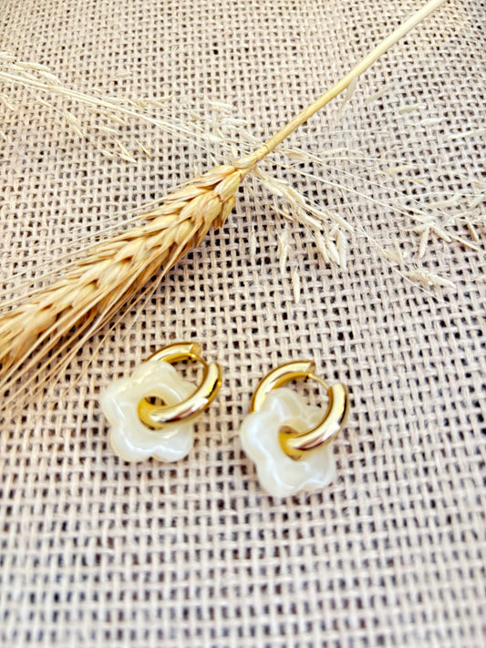 Les boucles Marguerite vanille