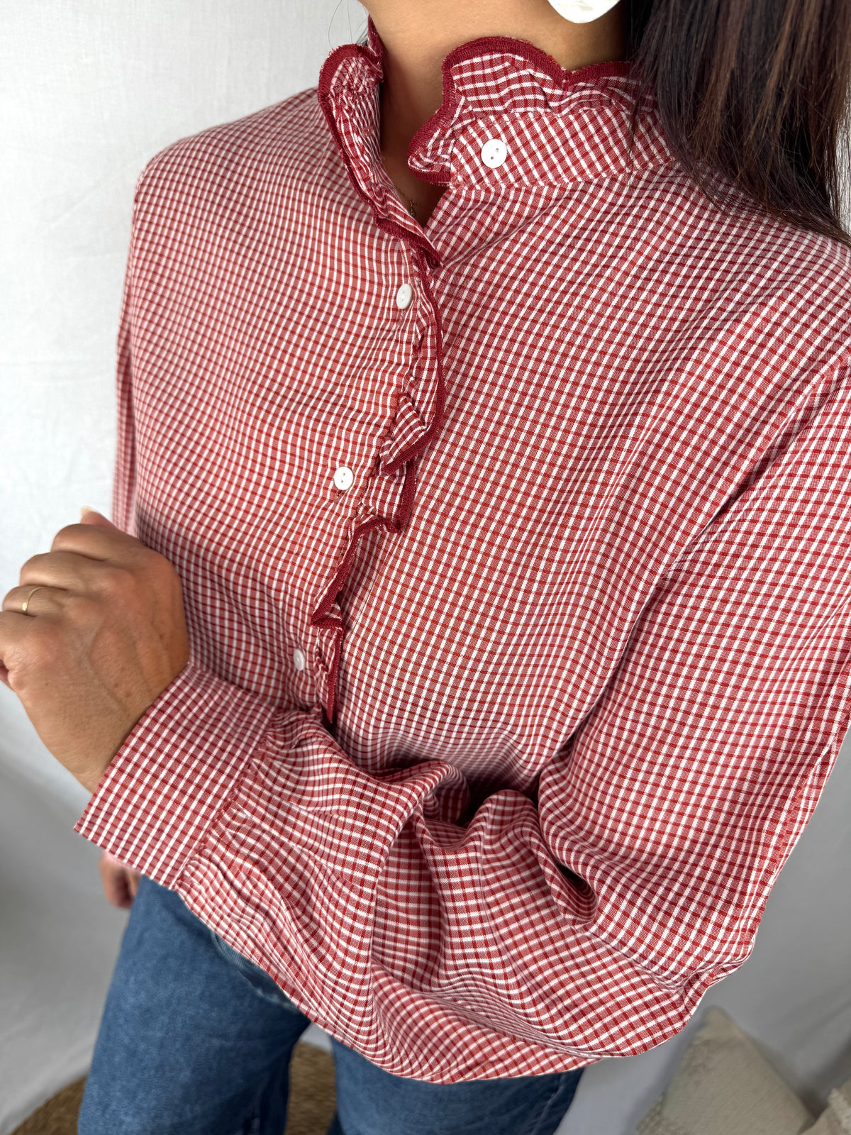 Chemise Clémence rouge