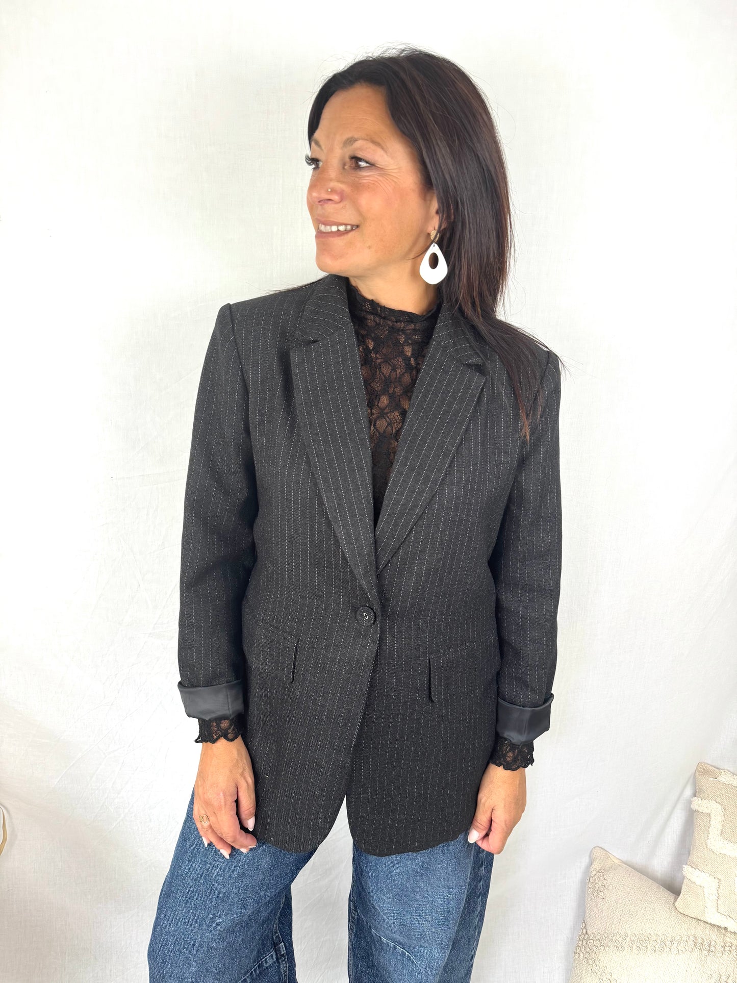 Veste blazer rayée Eden femme