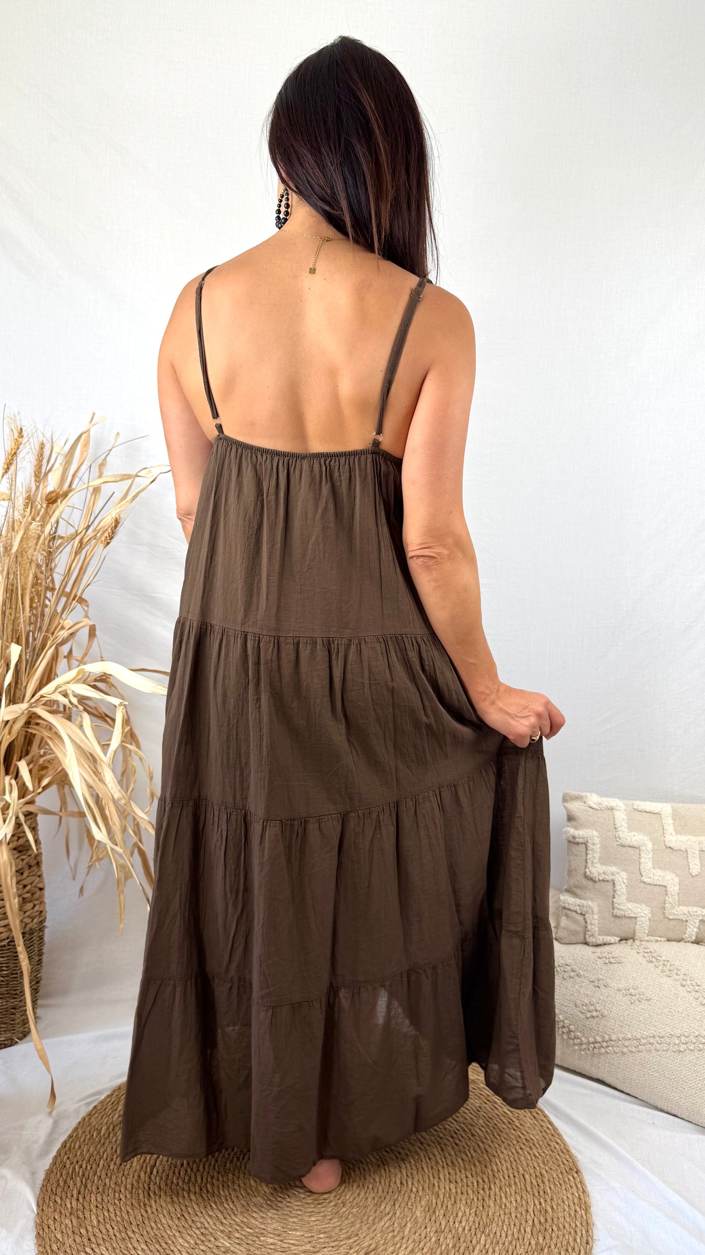 Robe Sandy longue choco