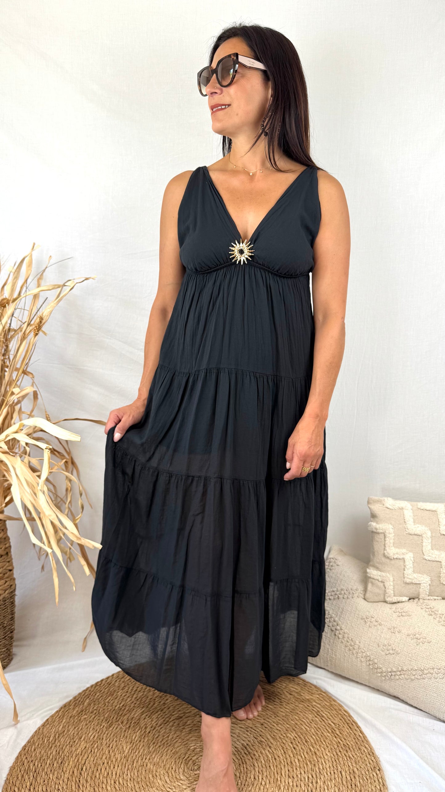 Robe Sandy longue noire