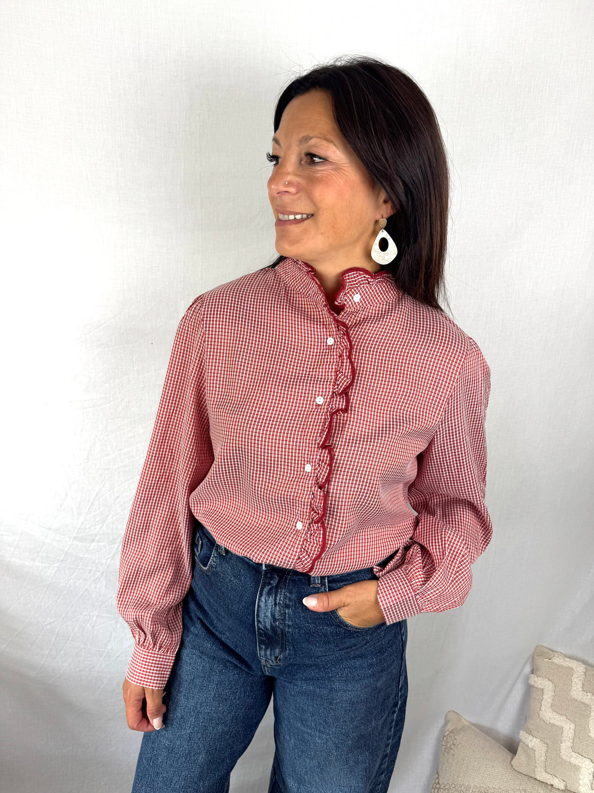 Chemise Clémence rouge