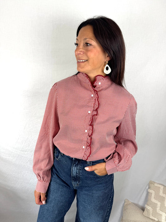 Chemise Clémence rouge