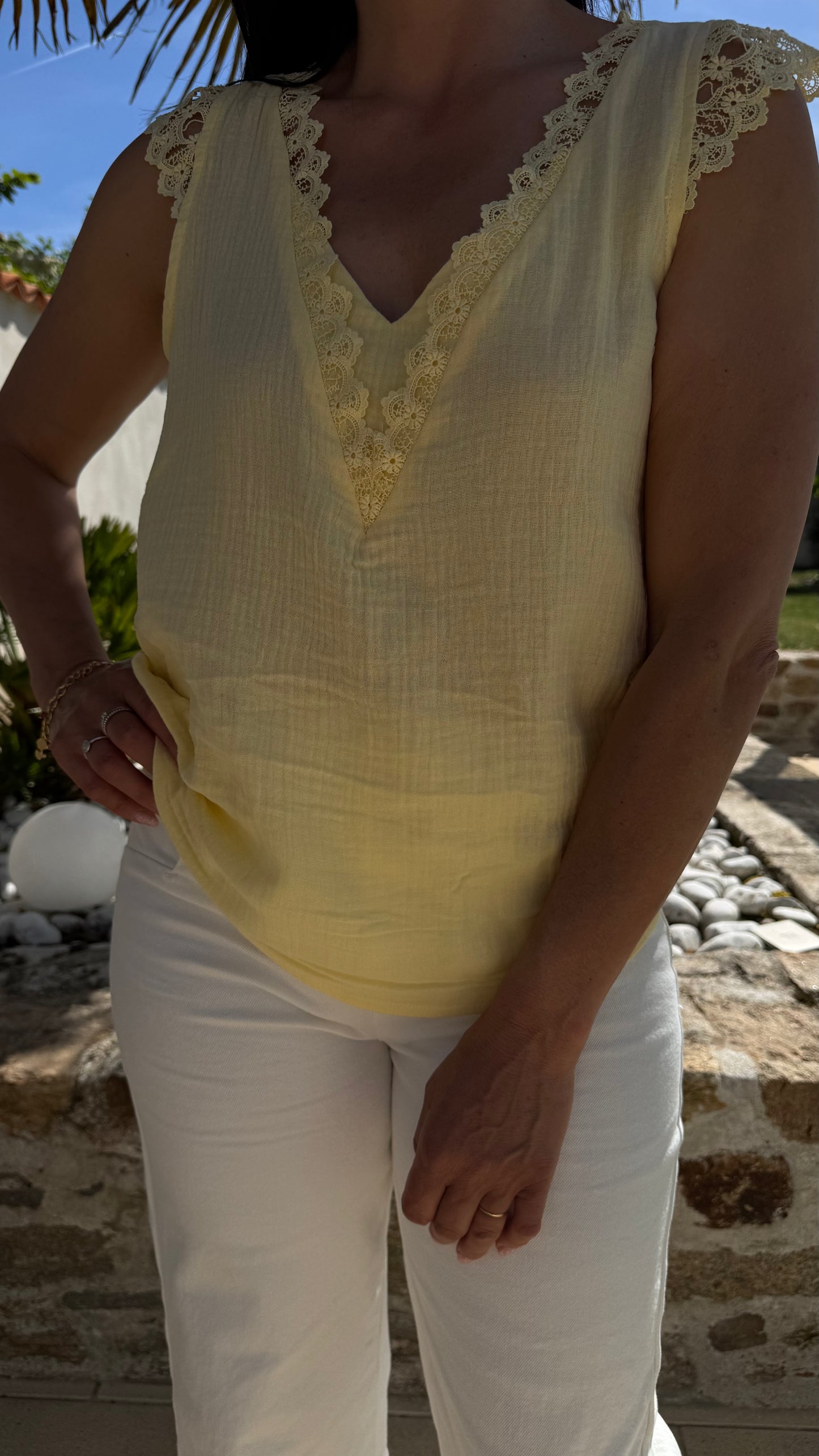 Top Elia Jaune