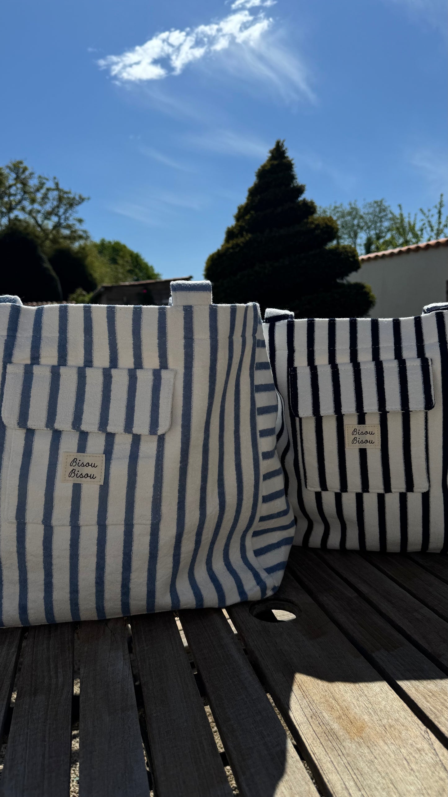 Sac Cabas Bisou Bisou Ciel
