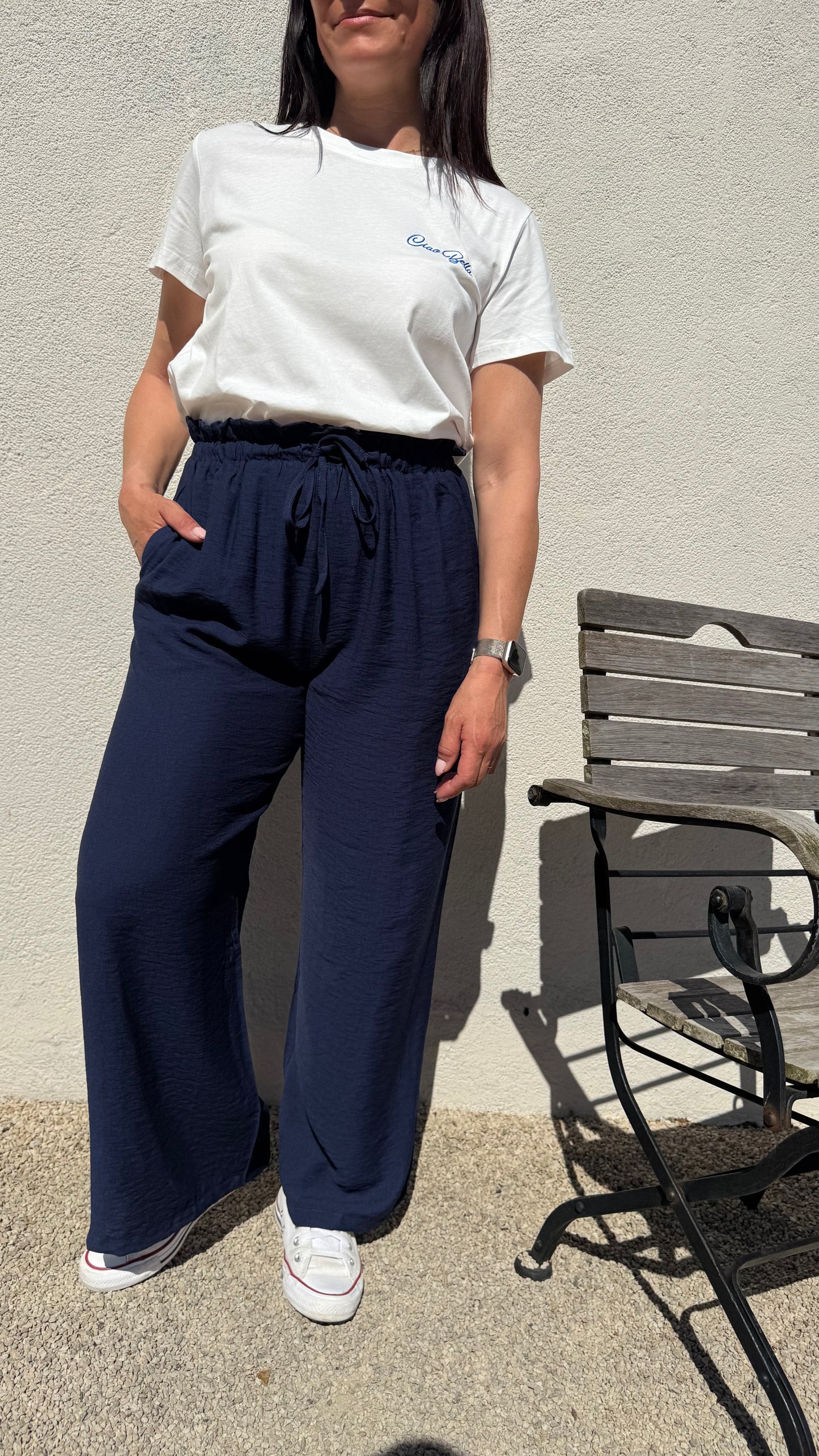 Pantalon Fluide Marine