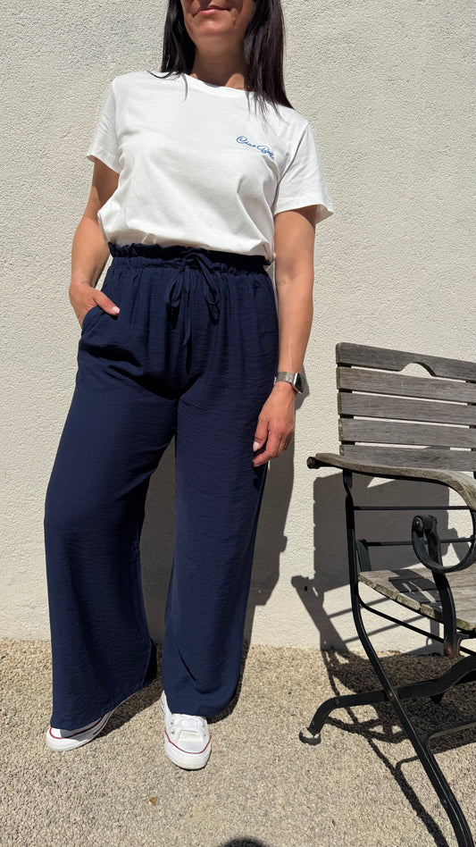 Pantalon Fluide Marine
