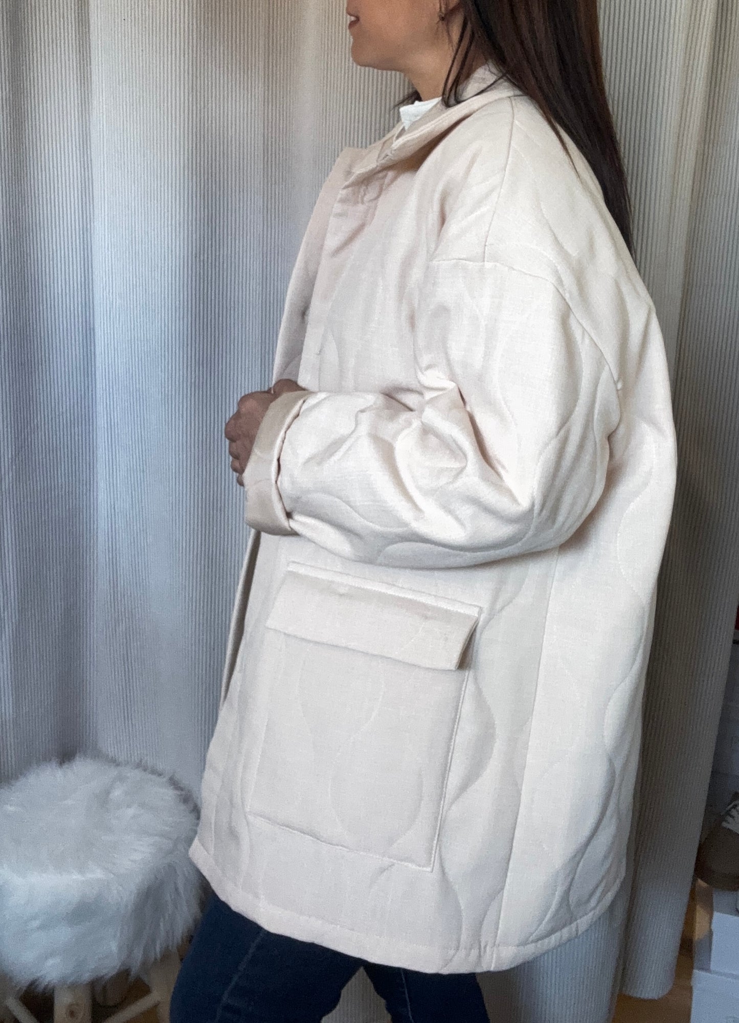 La veste Amélie beige
