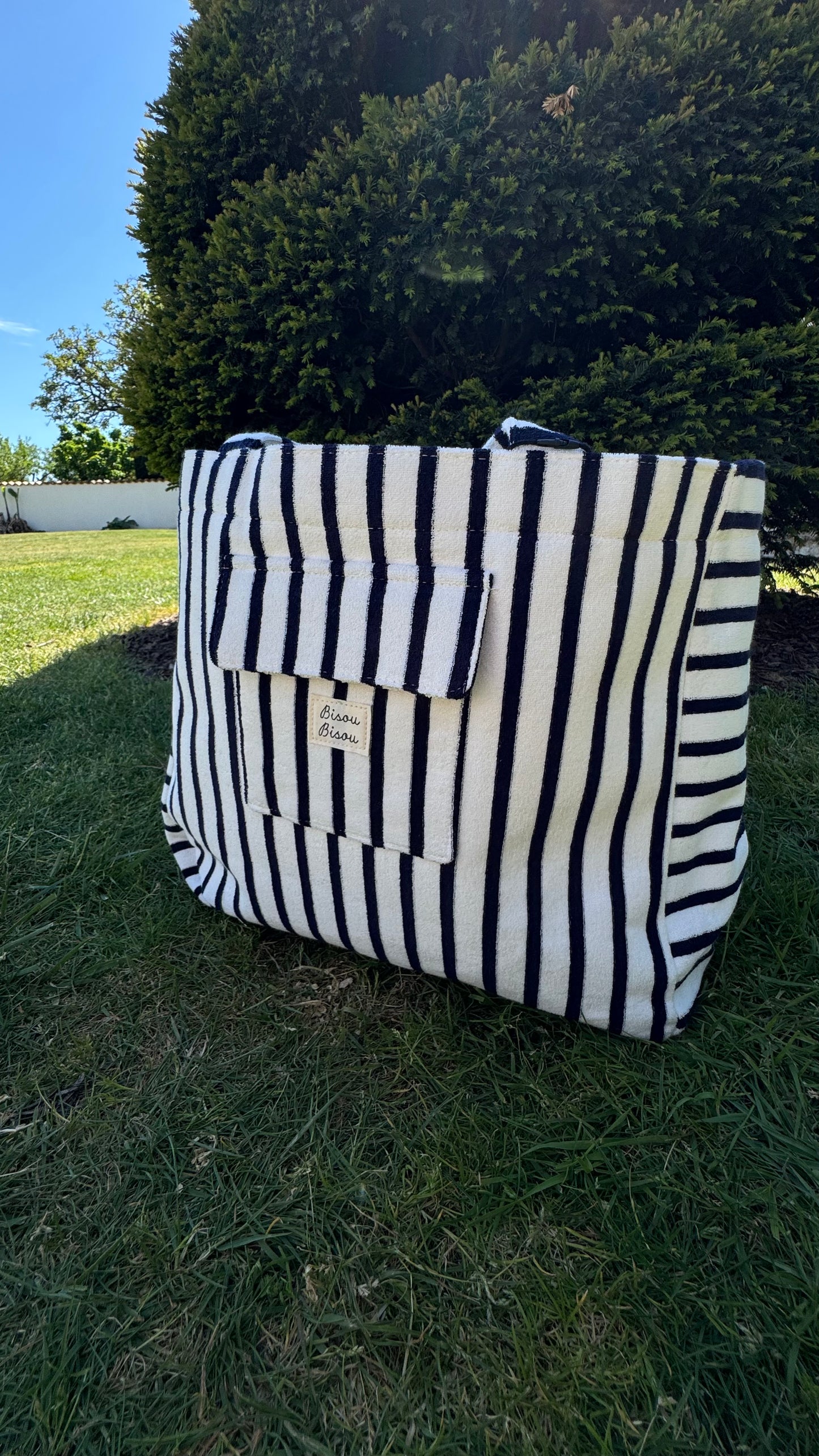 Sac Cabas Bisou Bisou Marin
