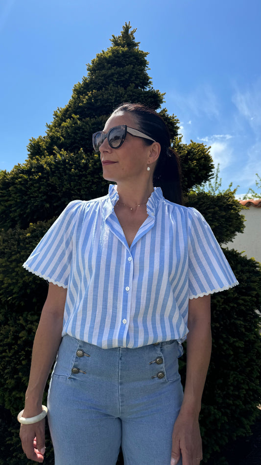 Chemise Jeanne Bleu Ciel