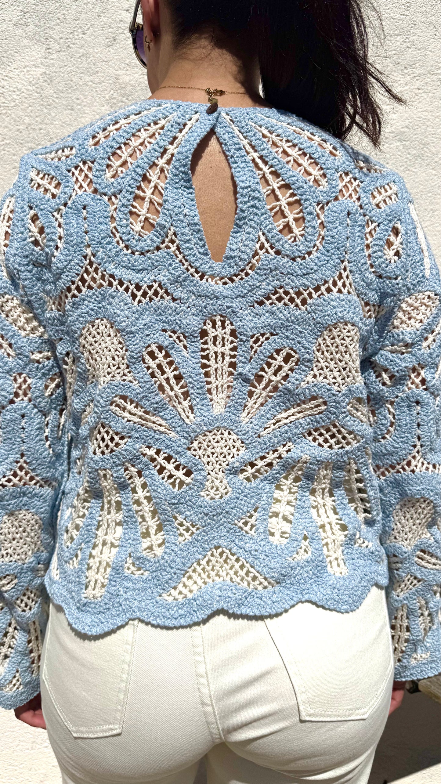 Le top crochet Blue