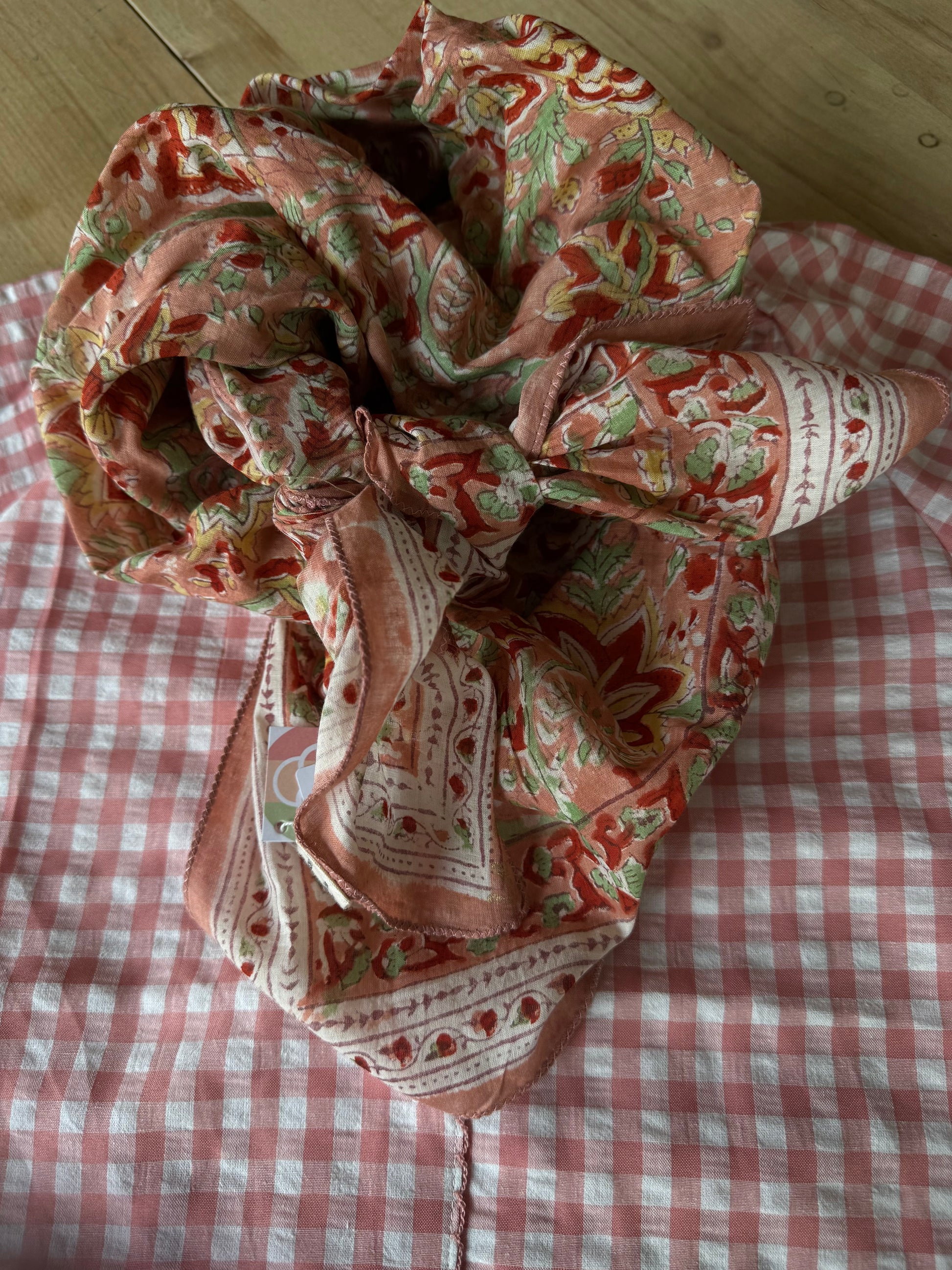 foulard indien block print