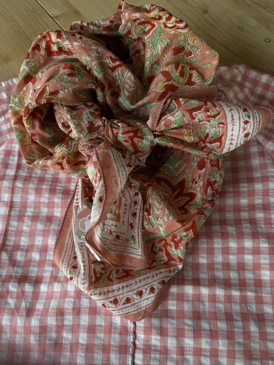 foulard indien block print