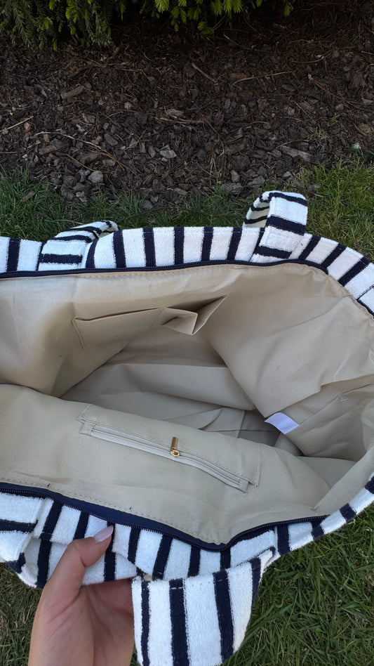 Sac Cabas Bisou Bisou Marin