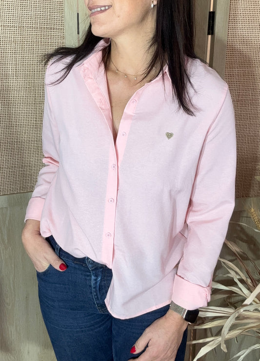 La chemise Paola rose