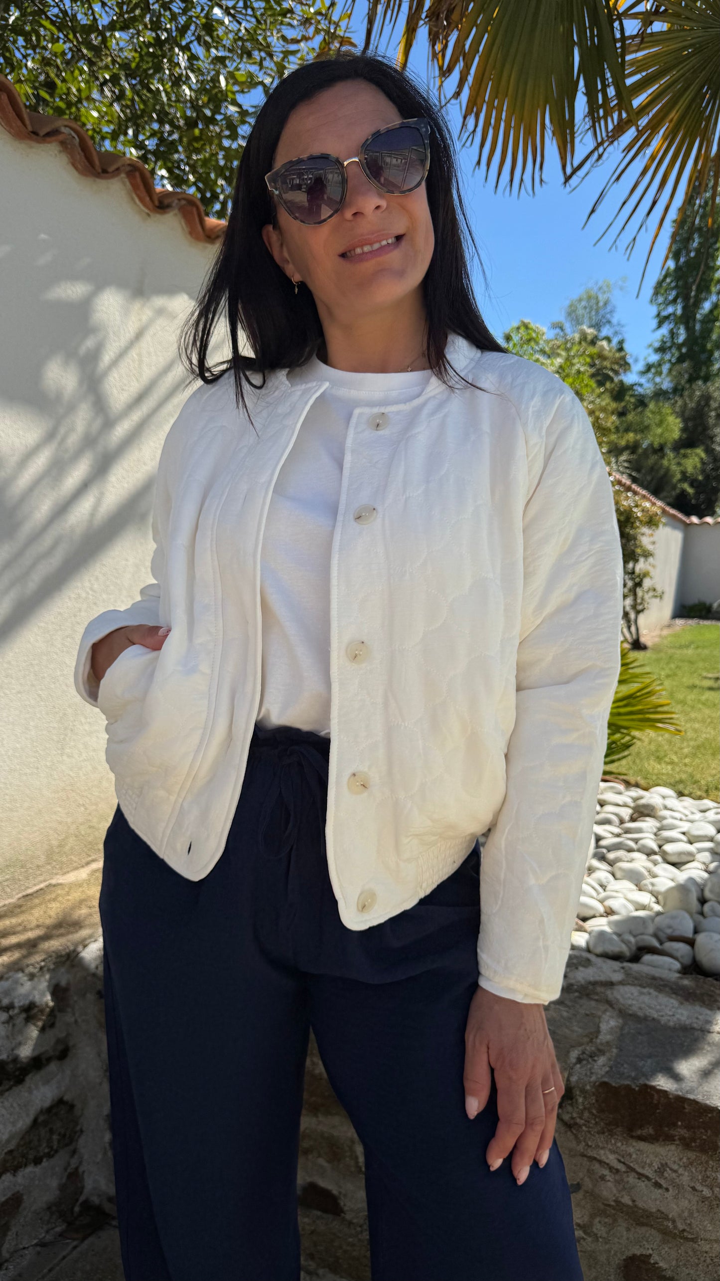 Blouson blanc Jade