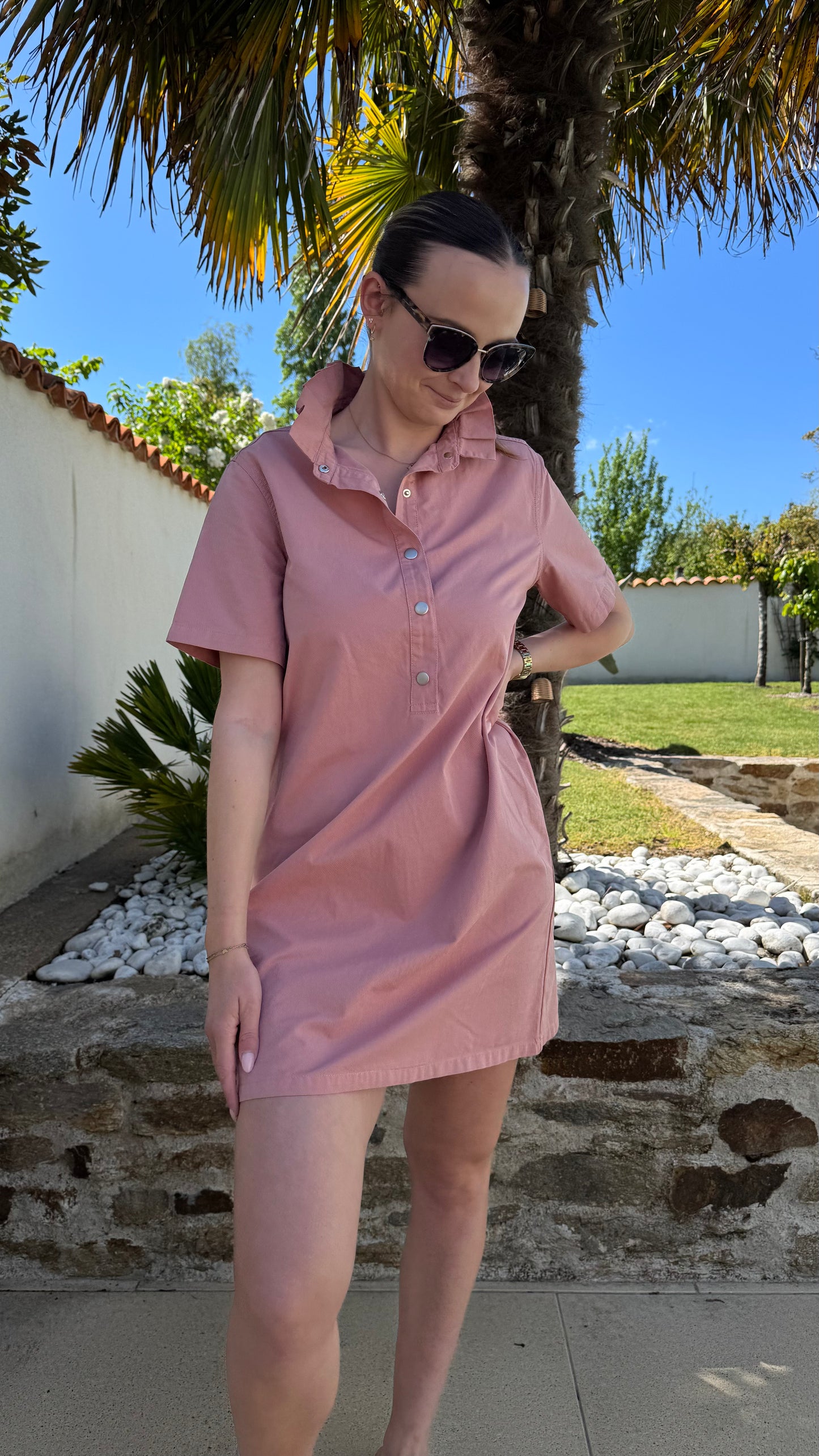 Robe Mila rose