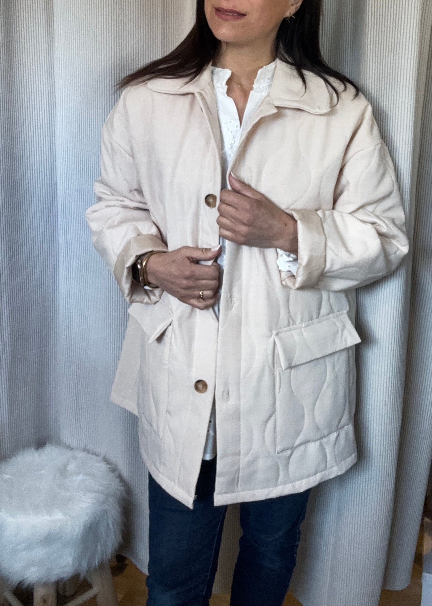 La veste Amélie beige