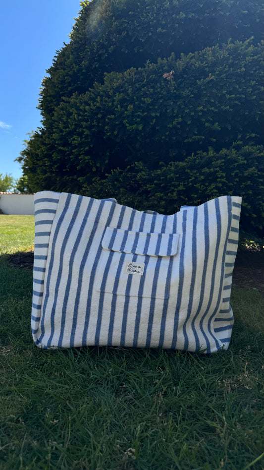 Sac Cabas Bisou Bisou Ciel