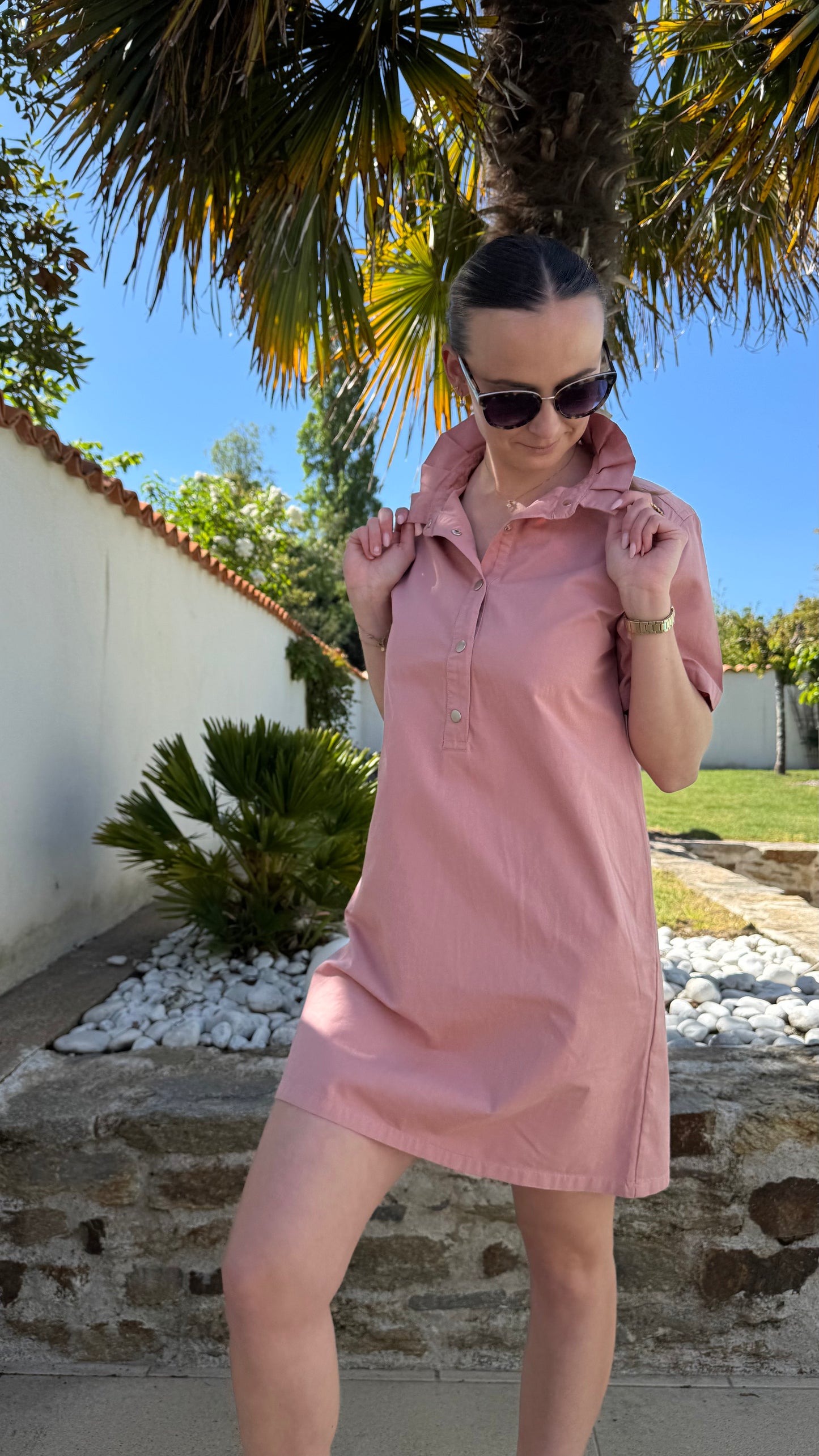 Robe Mila rose
