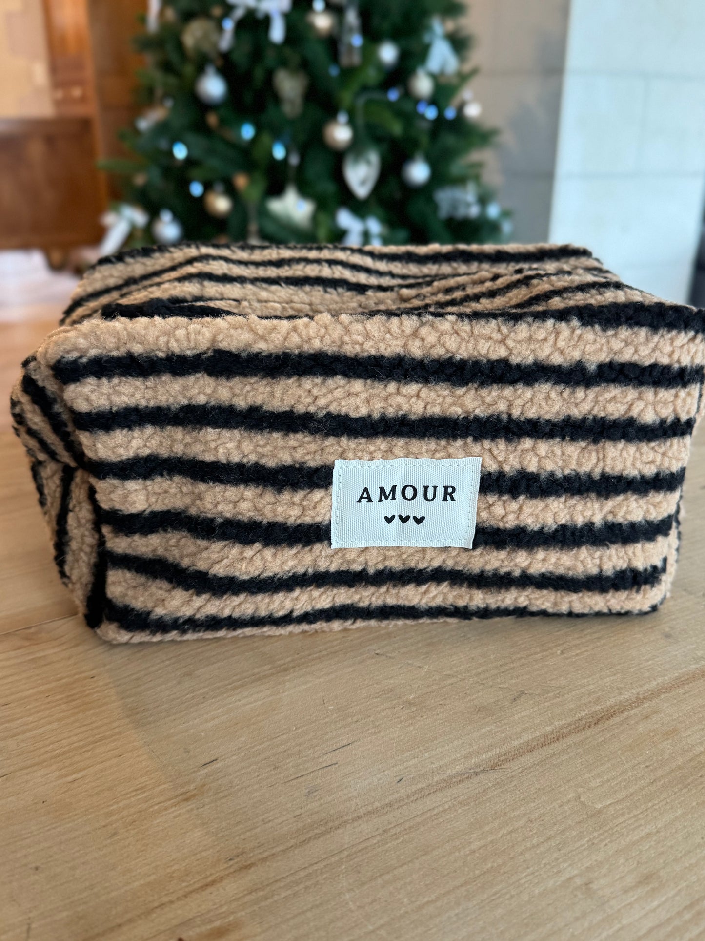 La trousse amour camel/noir