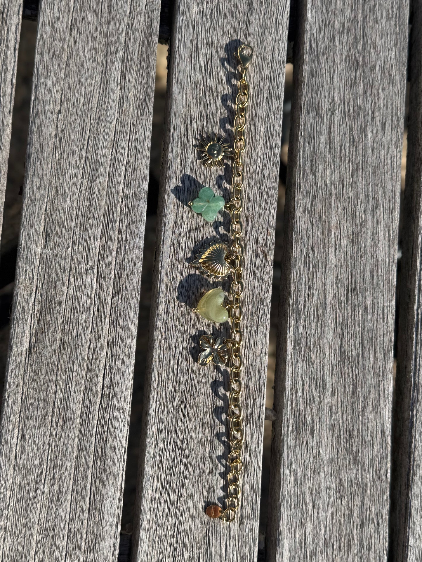 Le bracelet charms vert