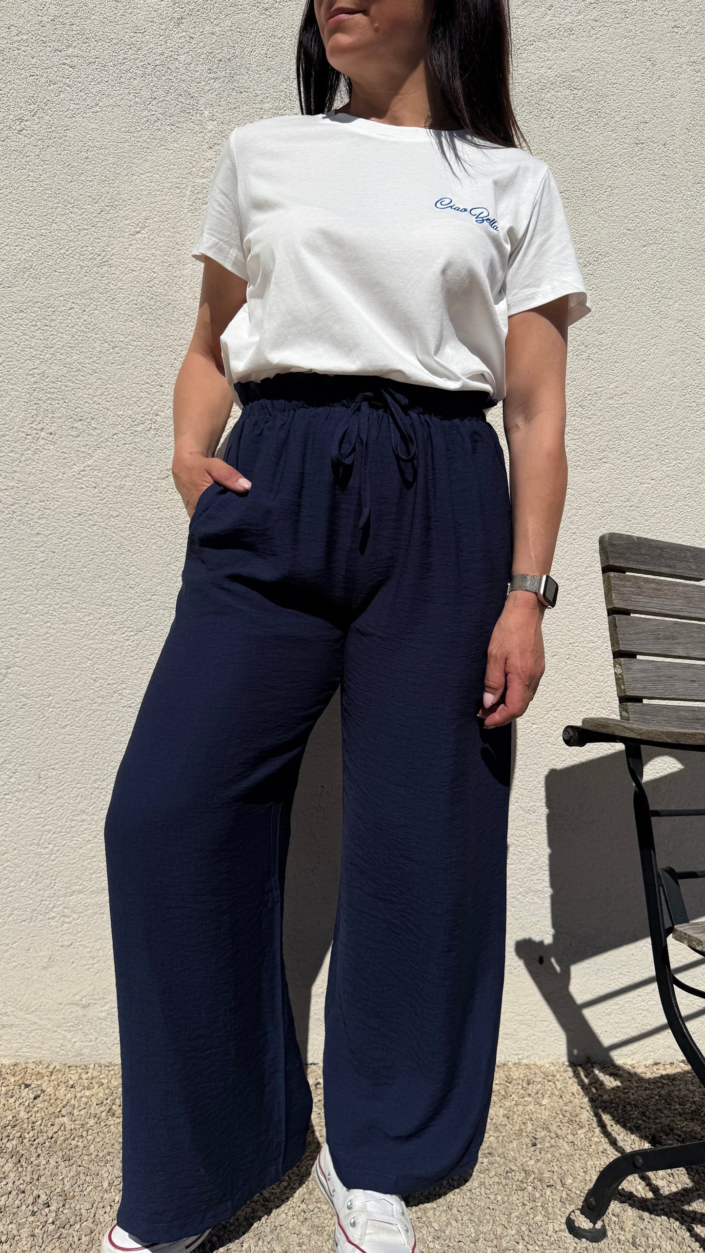 Pantalon Fluide Marine
