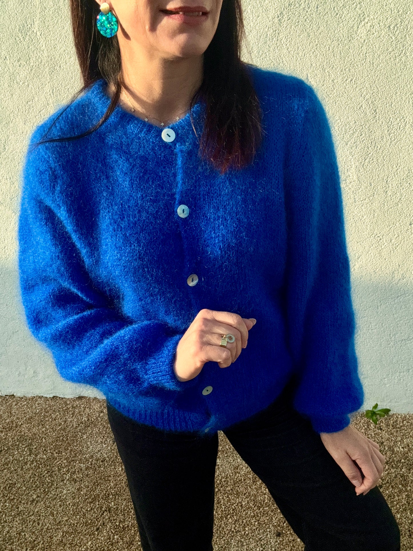 Le gilet Maurice bleu électrique