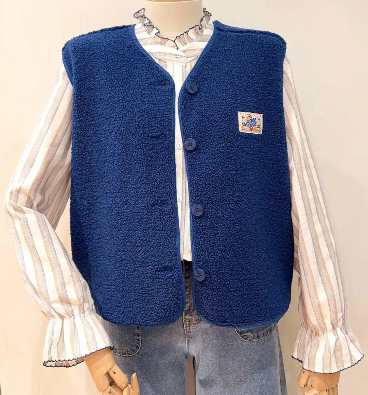 Gilet Sans Manches Noa - Teddy Doux & Confortable