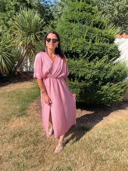 La robe Elma rose rendre