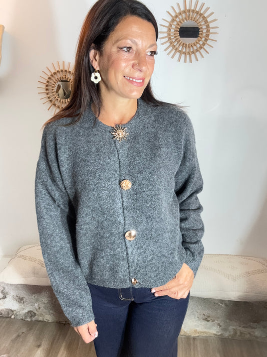 Le gilet Jeanne anthracite