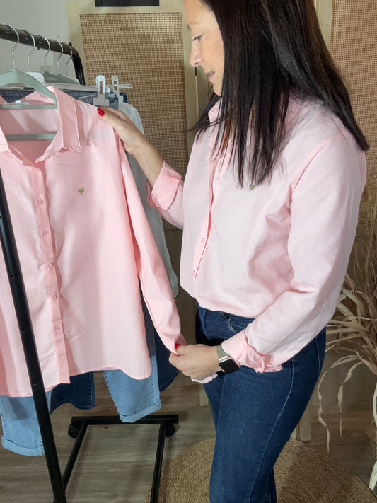 La chemise Paola rose